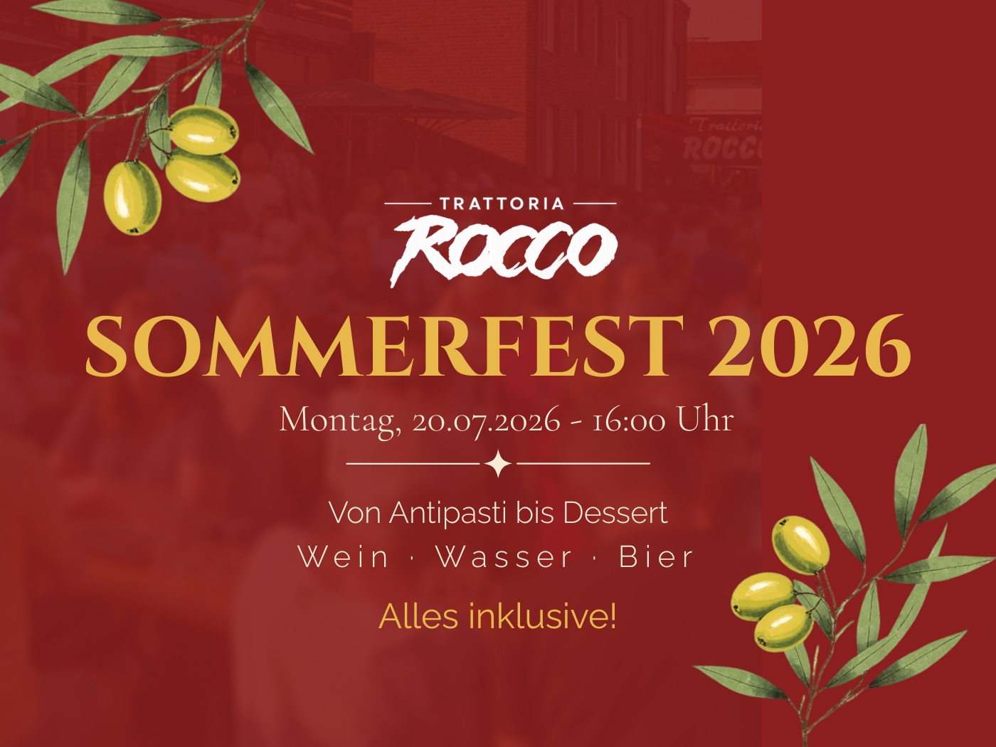 Kommende Events im Trattoria Rocco